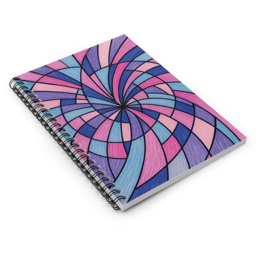 US Spiral Notebook Ruled Lines RADIAL WHISPER 1