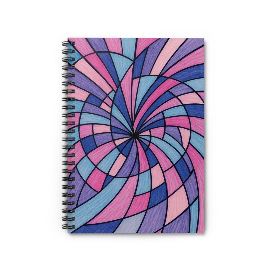 US Spiral Notebook Ruled Lines RADIAL WHISPER 2