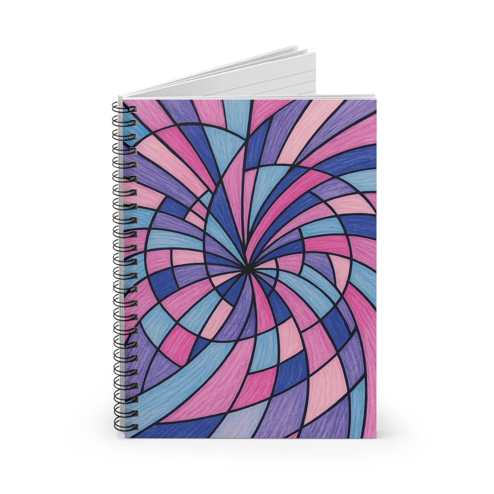 US Spiral Notebook Ruled Lines RADIAL WHISPER 3