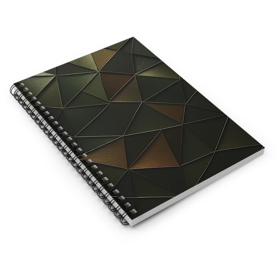 US Spiral Notebook Ruled Lines TRIANGULAR OLIVE 1