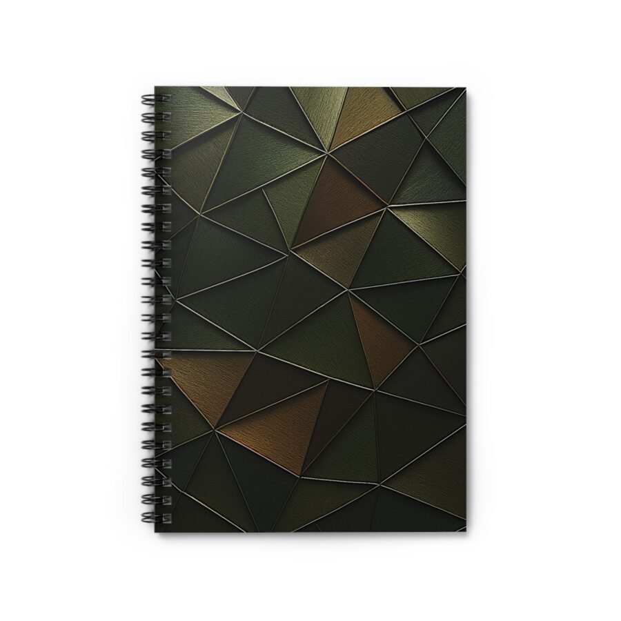 US Spiral Notebook Ruled Lines TRIANGULAR OLIVE 2