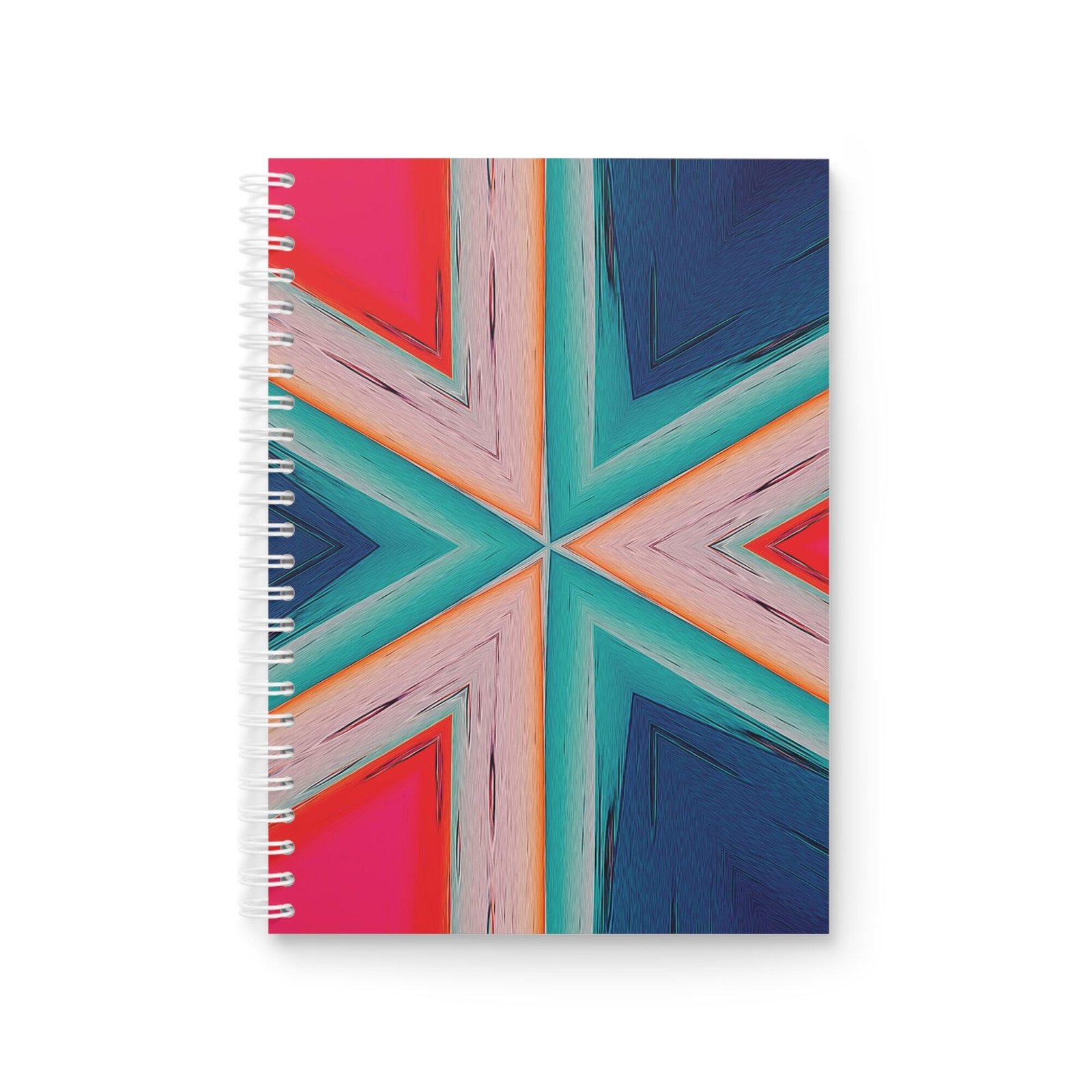 EU Spiral Notebook Ruled Lines COLORFUL TRIANGLES 1 EU Spiral Notebook Ruled Lines COLORFUL TRIANGLES 1