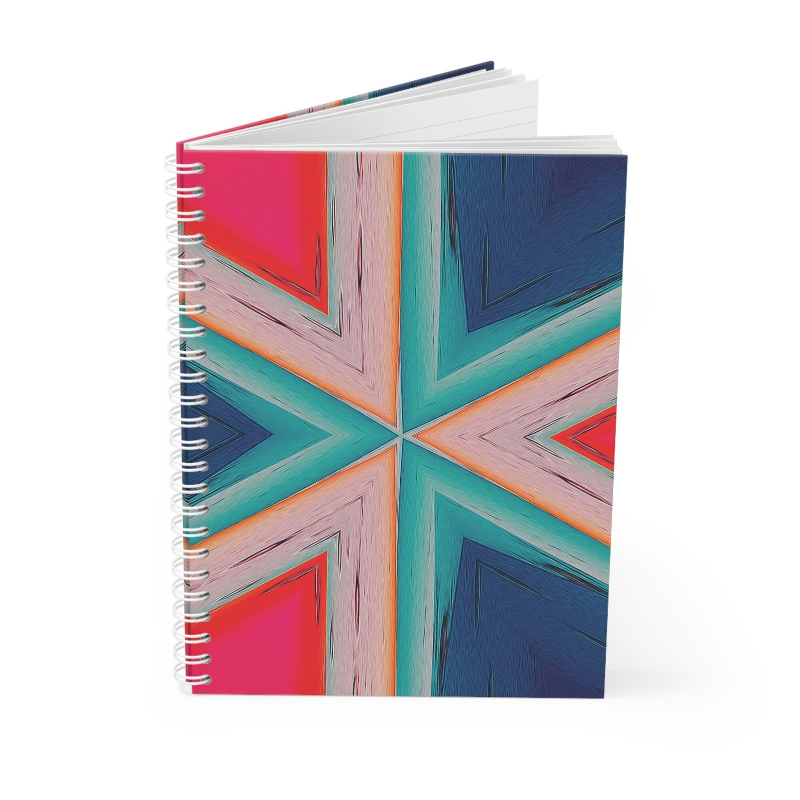 EU Spiral Notebook Ruled Lines COLORFUL TRIANGLES 3 EU Spiral Notebook Ruled Lines COLORFUL TRIANGLES 3