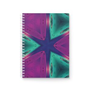 EU Spiral Notebook Ruled Lines MAGENTA GREEN BLUE 1