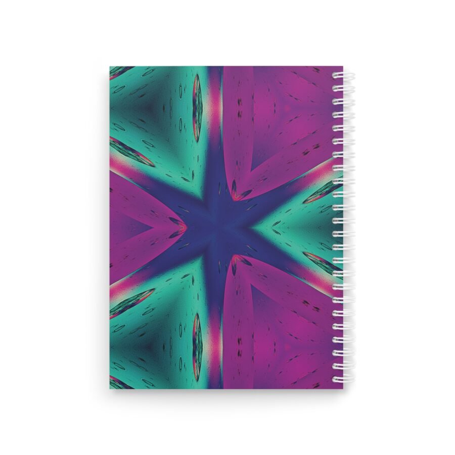 EU Spiral Notebook Ruled Lines MAGENTA GREEN BLUE 2