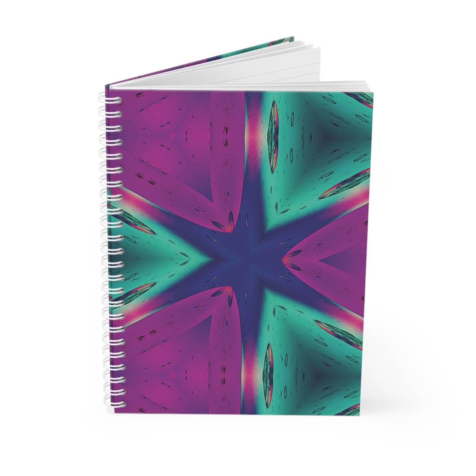 EU Spiral Notebook Ruled Lines MAGENTA GREEN BLUE 3 EU Spiral Notebook Ruled Lines MAGENTA GREEN BLUE 3