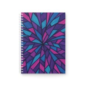 EU Spiral Notebook Ruled Lines RADIAL BLOOM 1