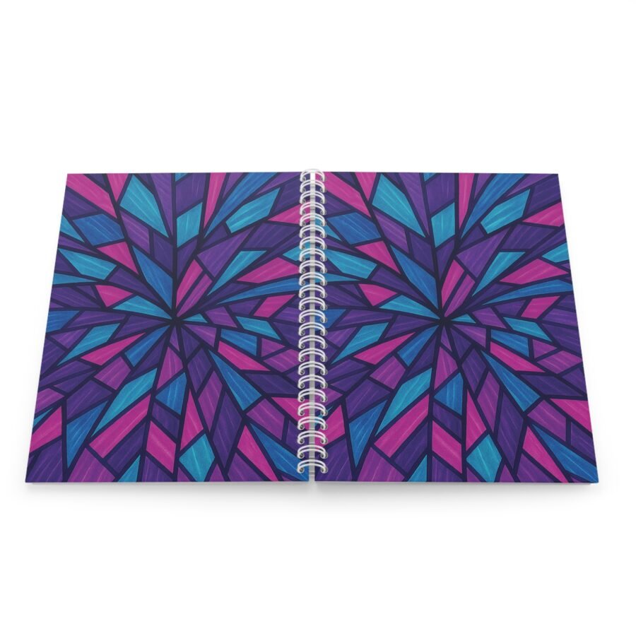 EU Spiral Notebook Ruled Lines RADIAL BLOOM 2
