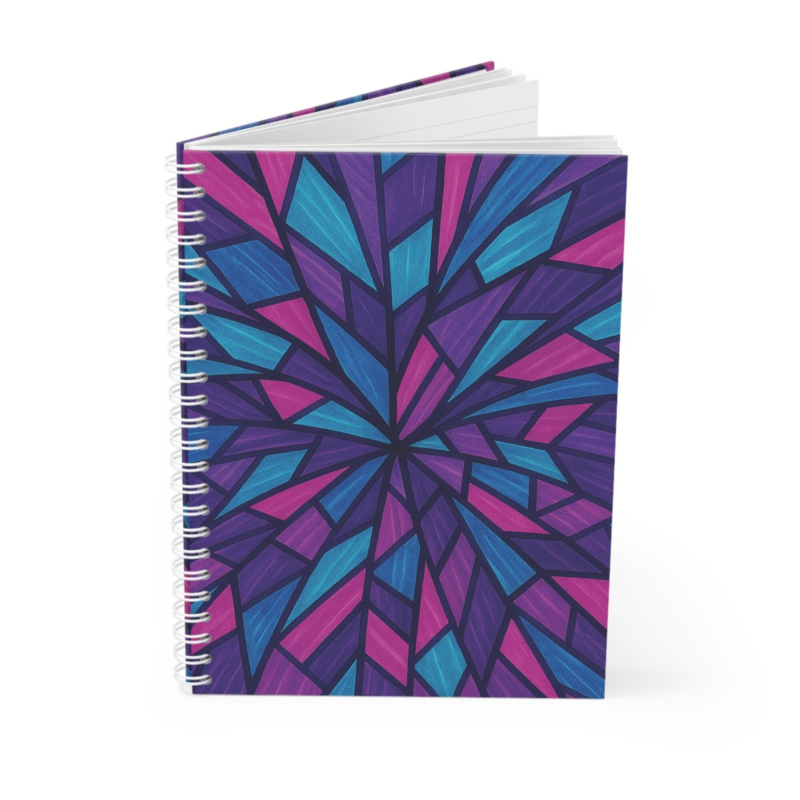 EU Spiral Notebook Ruled Lines RADIAL BLOOM 4 EU Spiral Notebook Ruled Lines RADIAL BLOOM 4