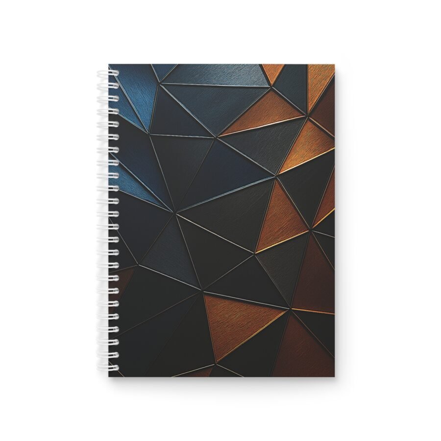 EU Spiral Notebook Ruled Lines TRIANGULAR COPPER NIGHT 1