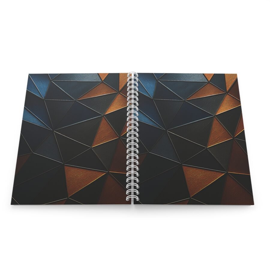 EU Spiral Notebook Ruled Lines TRIANGULAR COPPER NIGHT 2