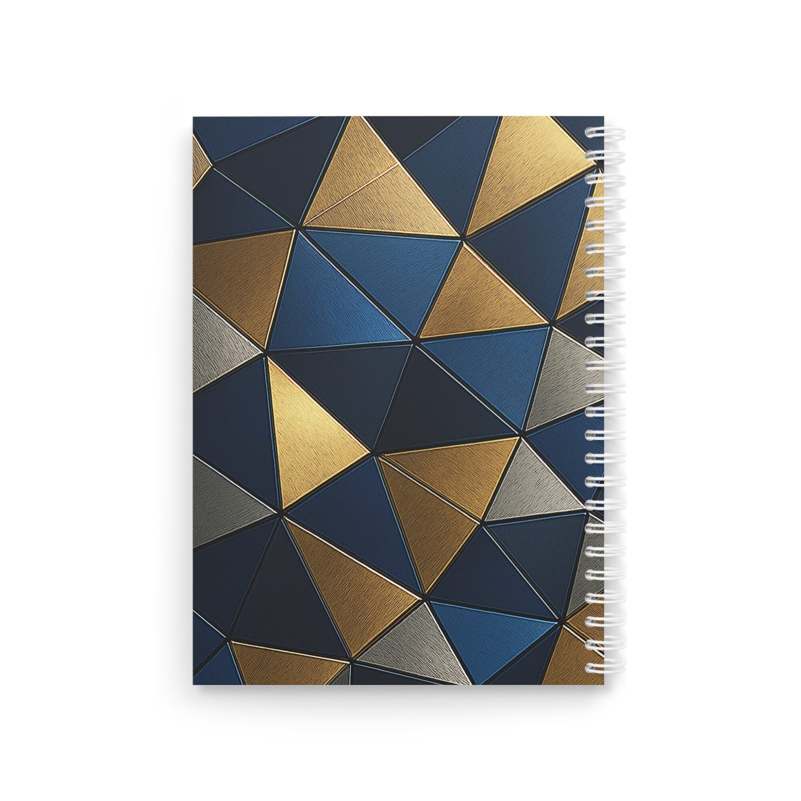 EU Spiral Notebook Ruled Lines TRIANGULAR GOLD BLUE 3 EU Spiral Notebook Ruled Lines TRIANGULAR GOLD BLUE 3