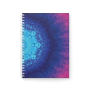 EU Spiral Notebook Ruled Lines VIVID BLUE PINK 1