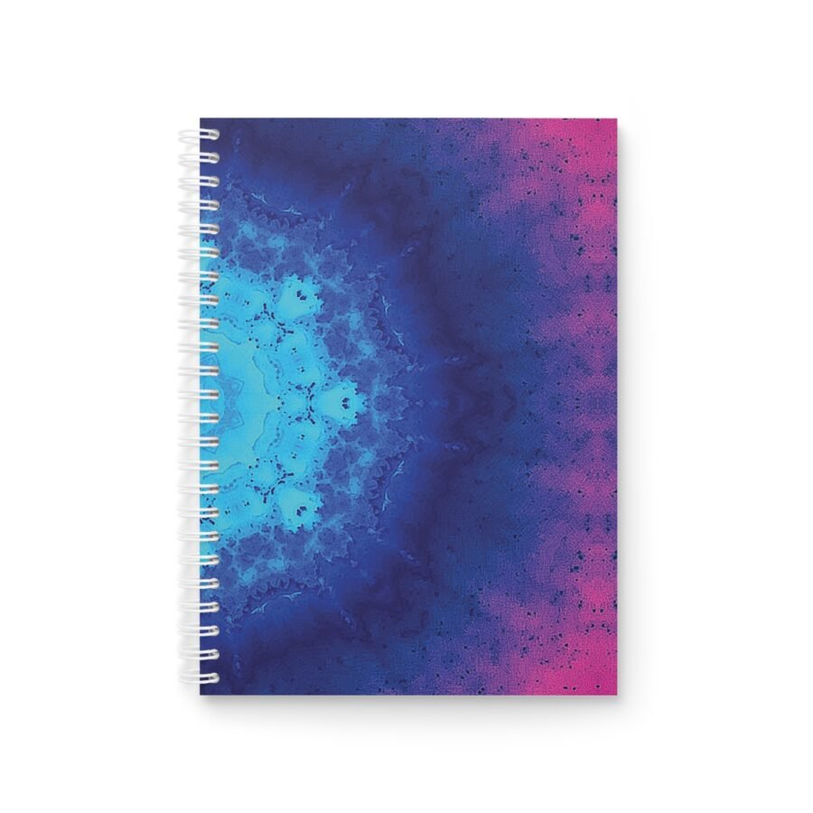 EU Spiral Notebook Ruled Lines VIVID BLUE PINK 1