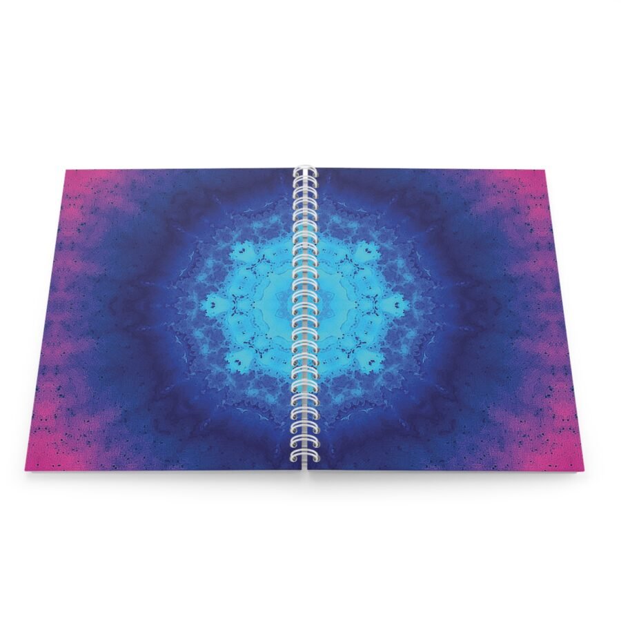 EU Spiral Notebook Ruled Lines VIVID BLUE PINK 2