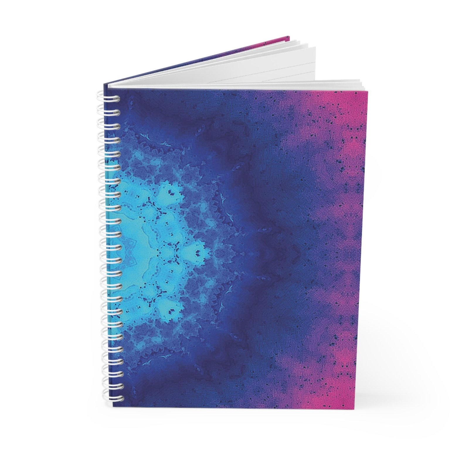 EU Spiral Notebook Ruled Lines VIVID BLUE PINK 4
