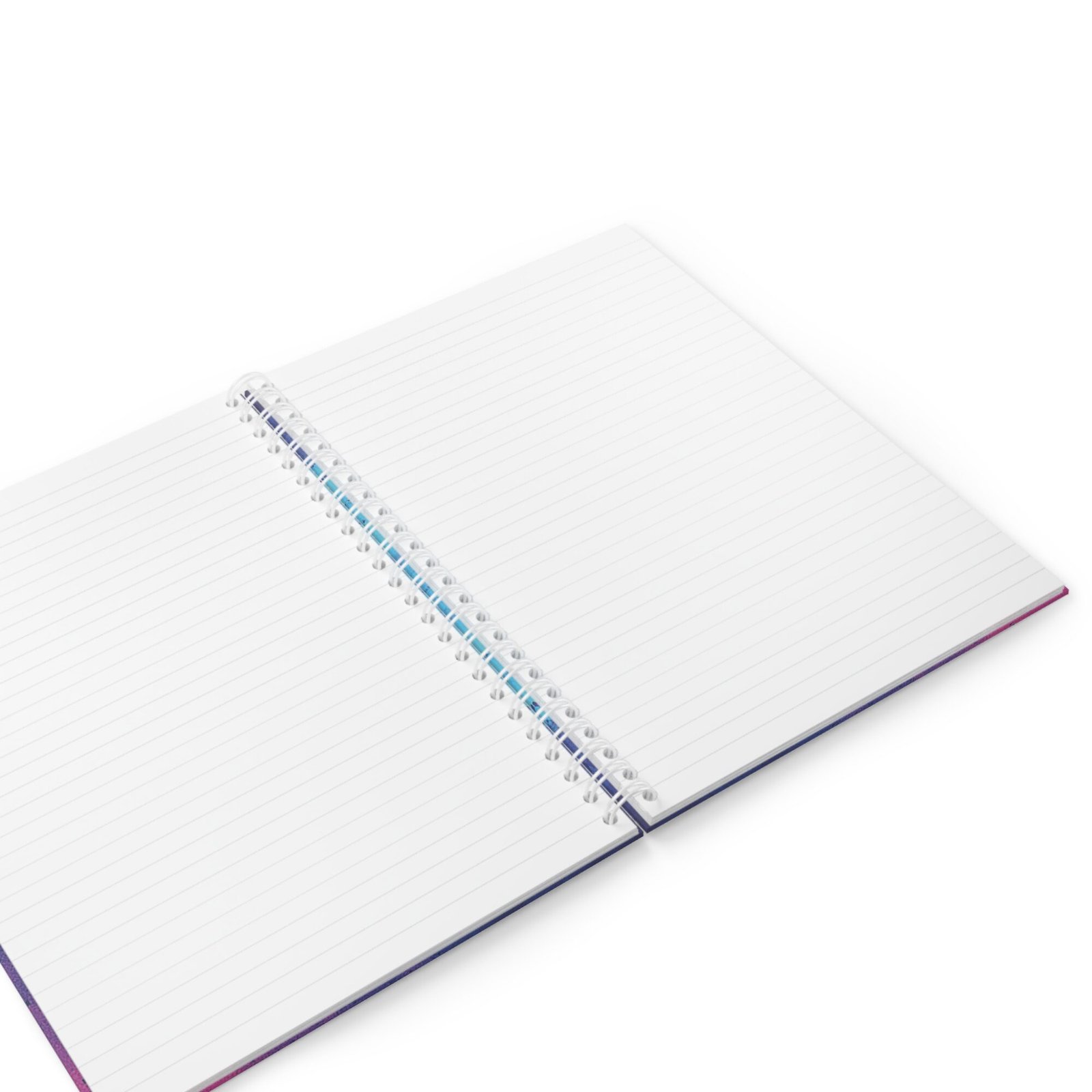 EU Spiral Notebook Ruled Lines VIVID BLUE PINK 5