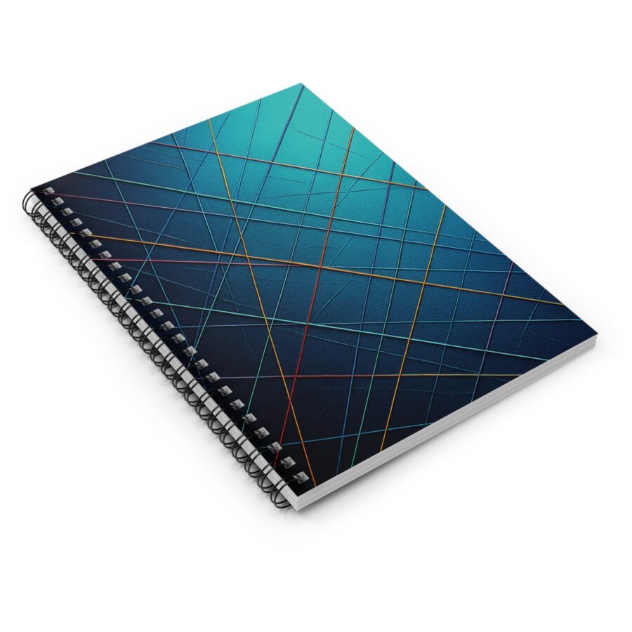 US Spiral Notebook Ruled Lines COLOR LINES COOL CURRENT 1