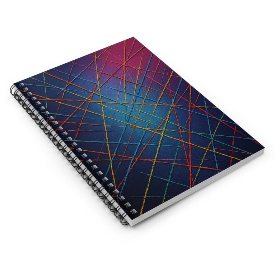 US Spiral Notebook Ruled Lines COLOR LINES ELECTRIC THREADS 1