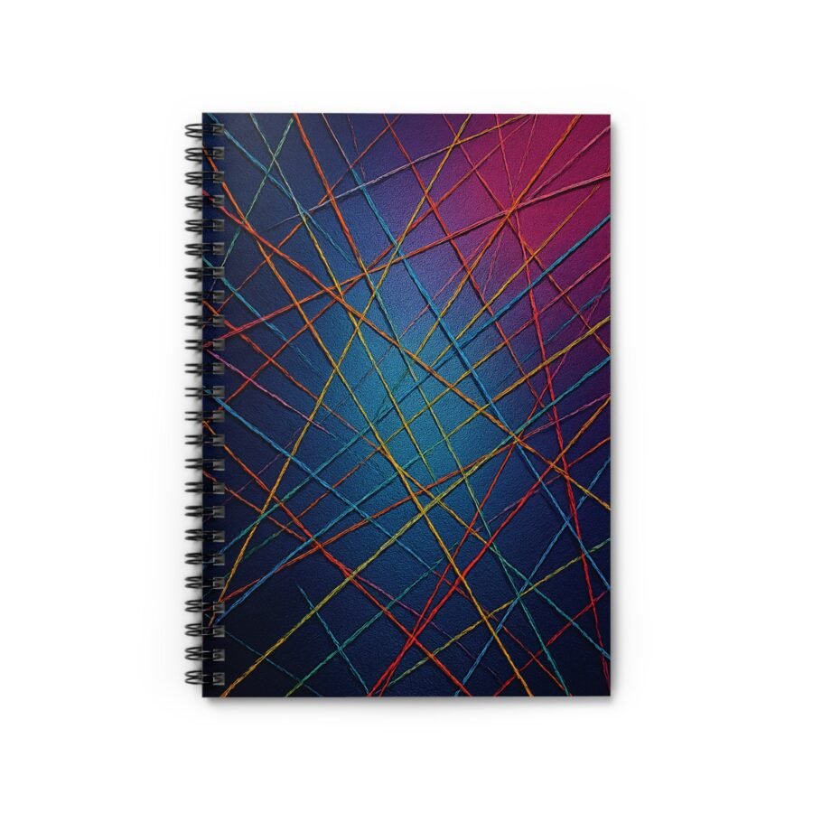 US Spiral Notebook Ruled Lines COLOR LINES ELECTRIC THREADS 2