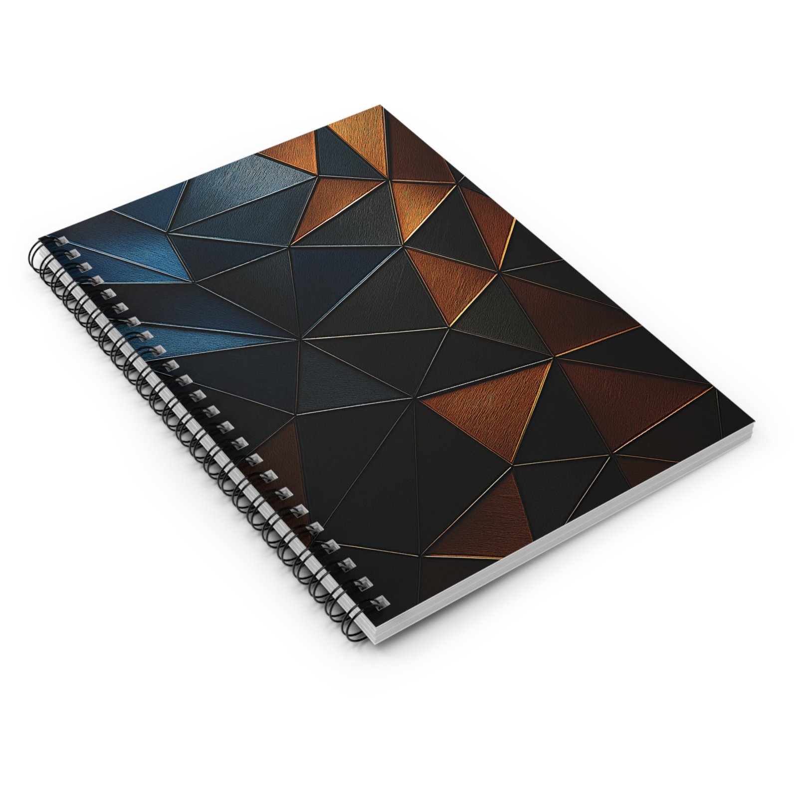 US Spiral Notebook Ruled Lines TRIANGULAR COPPER NIGHT 1