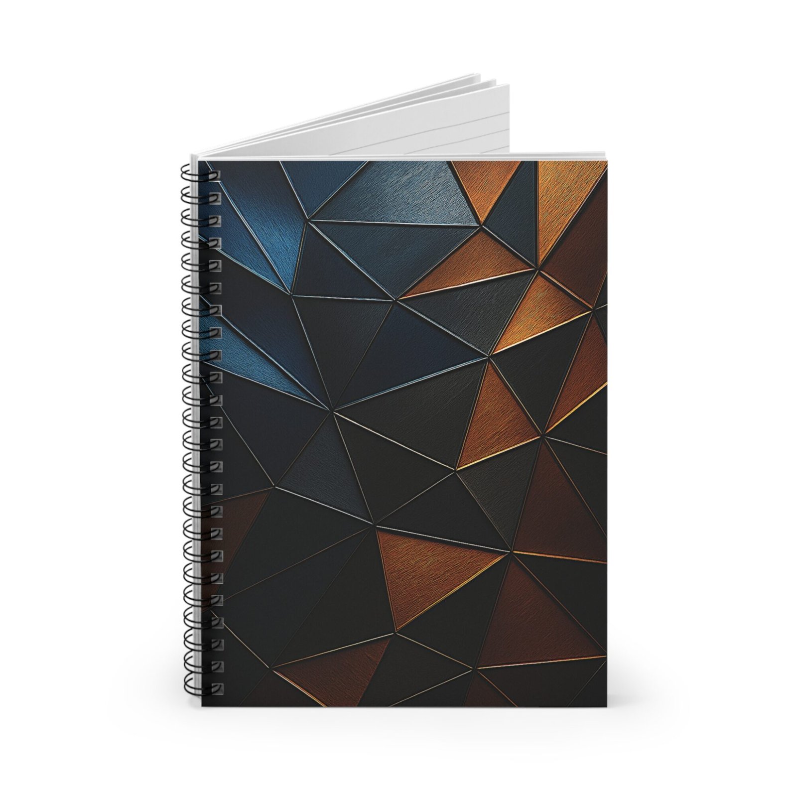 US Spiral Notebook Ruled Lines TRIANGULAR COPPER NIGHT 3
