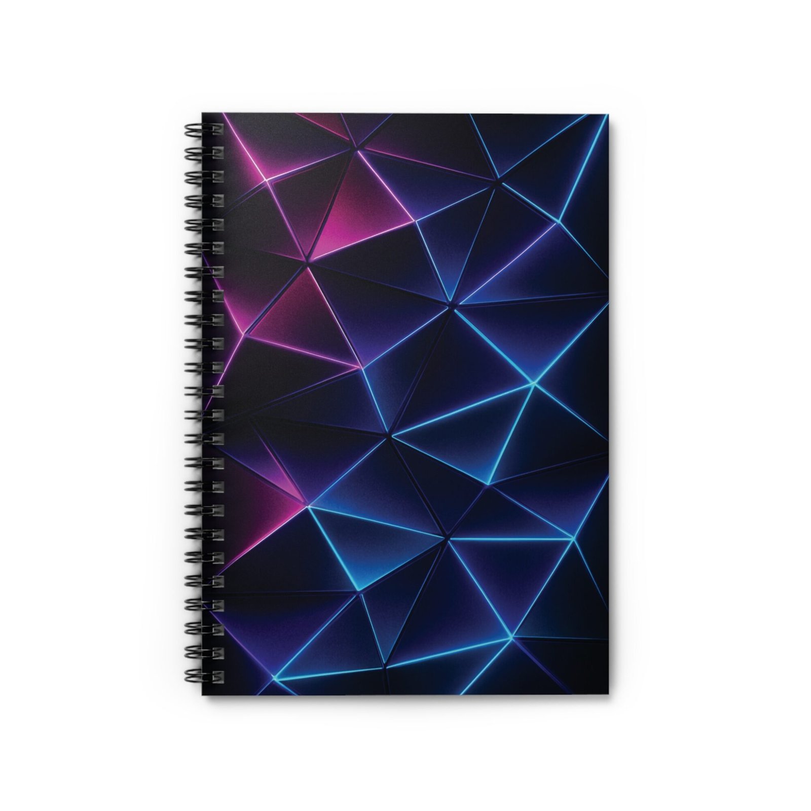 US Spiral Notebook Ruled Lines TRIANGULAR NEON GLOW 2 US Spiral Notebook Ruled Lines TRIANGULAR NEON GLOW 2