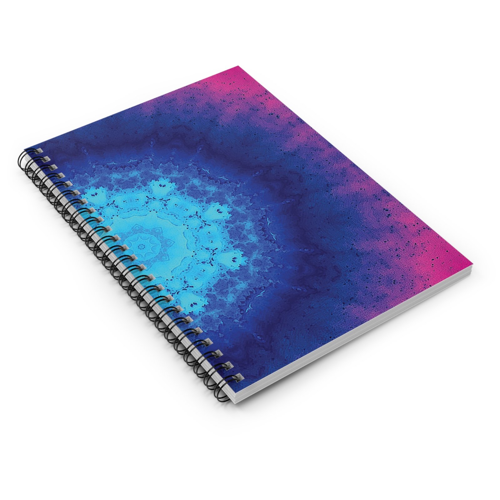 US Spiral Notebook Ruled Lines VIVID BLUE PINK 1