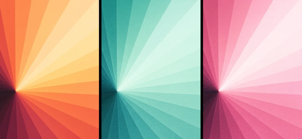 Radial Gradient giclée print posters collection.