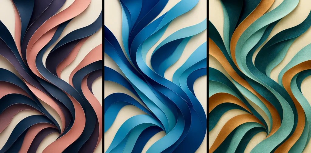 Ribbons giclée print posters collection.