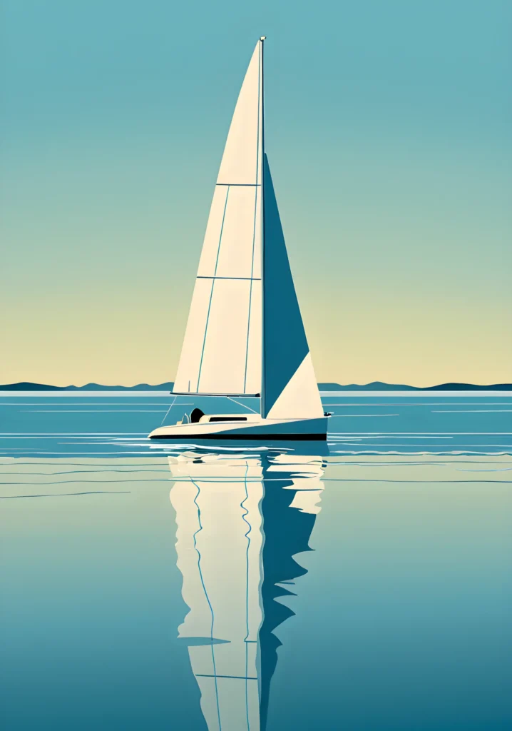 BLUE STILLNESS 01 Giclée Print Poster