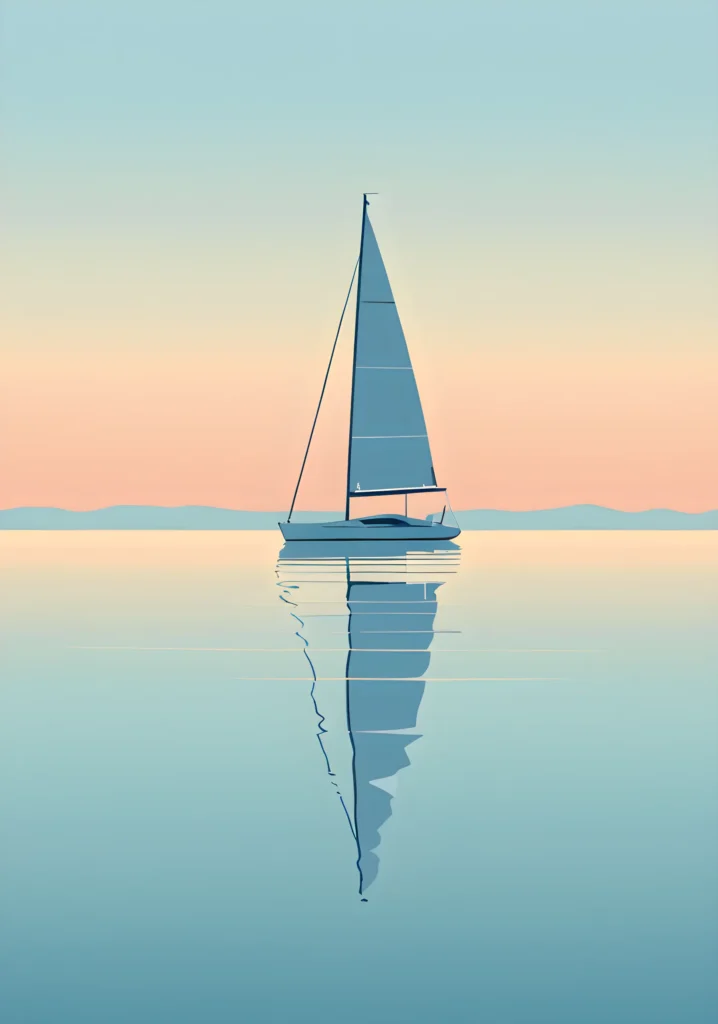 BLUE STILLNESS 04 Giclée Print Poster