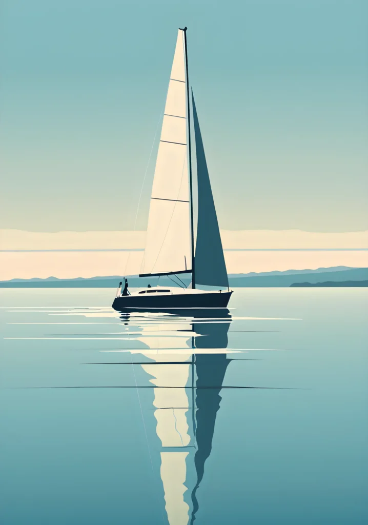 BLUE STILLNESS 05 Giclée Print Poster