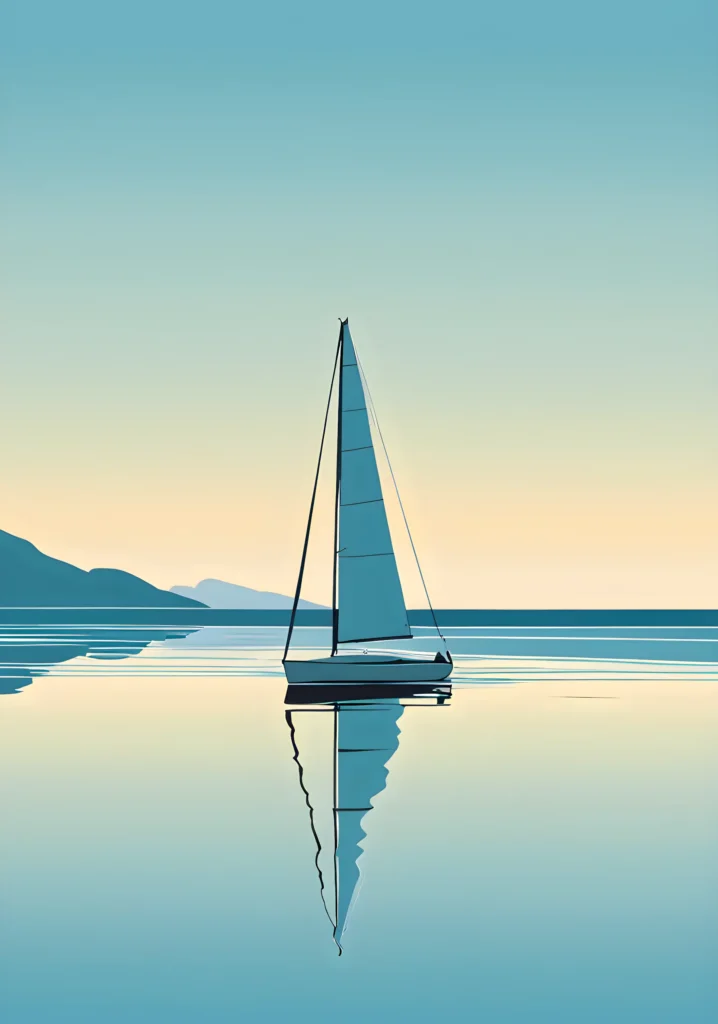 BLUE STILLNESS 07 Giclée Print Poster