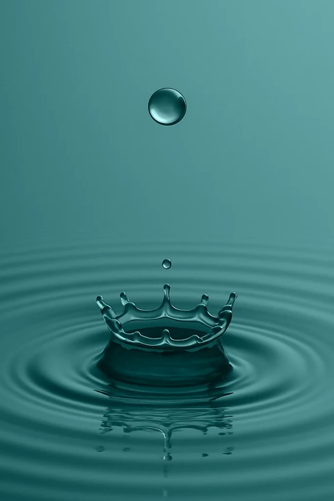 DROP OF CADET BLUE Giclée Print Poster