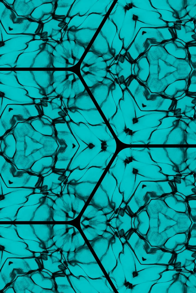 TURQUOISE CURRENT Giclée Print Poster